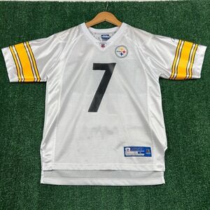 VTG Reebok NFL Pittsburgh Steelers Youth L Ben Roethlisberger #7 Football Jersey
